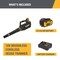 Caterpillar Cat 18V Battery Powered Handheld Leaf Blower, 450 cfm, 100 mph, Battery Included DG250 - alternate 5
